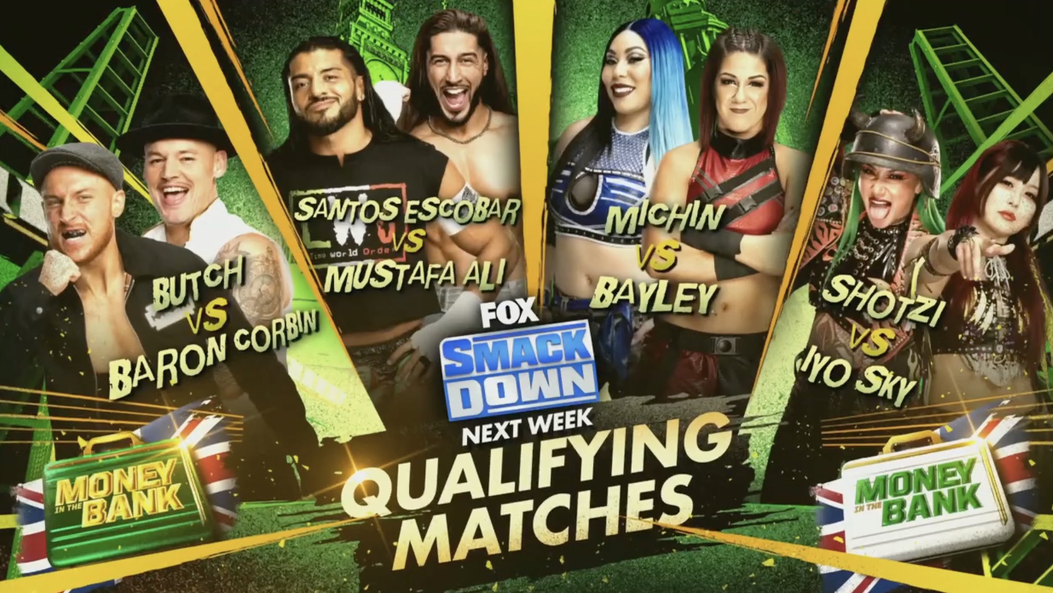 Four Money In The Bank Qualifying Matches Set For Next Week