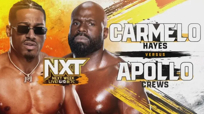 Apollo Crews Vs Carmelo Hayes Set For Next Week's NXT