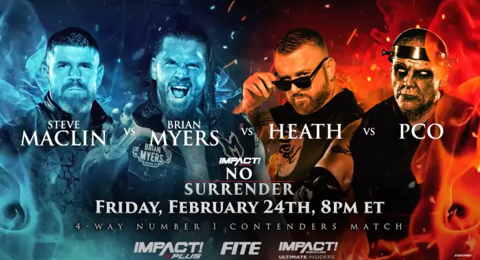 Four-Way No. 1 Contender's Match Finalized For Impact No Surrender