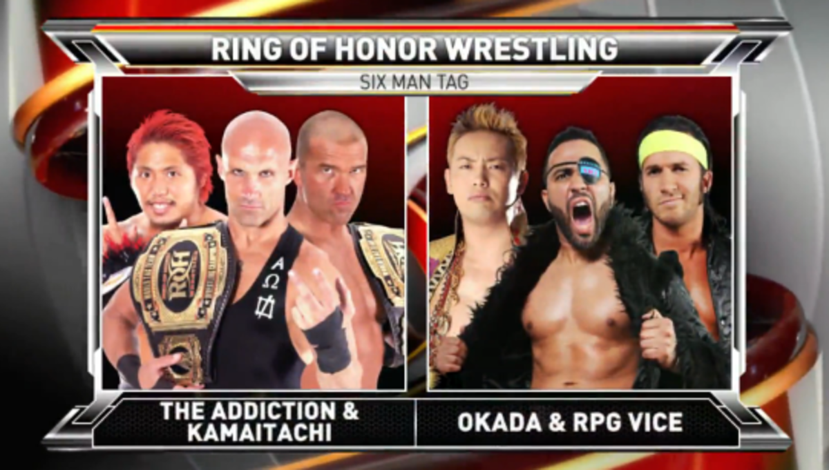 Ring of Honor six-man tag team match