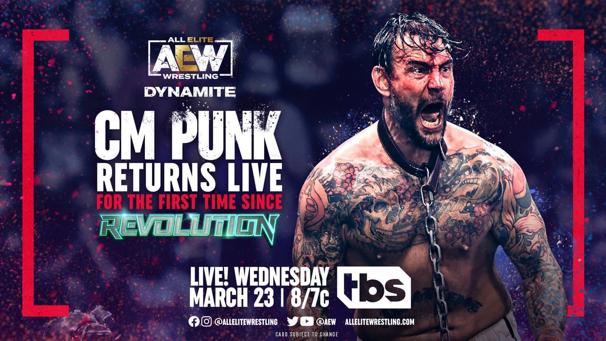 AEW Dynamite IGNITE for 3/23/22 CM Punk returning to AEW Dynamite this week - WON/F4W - WWE news, Pro Wrestling News, WWE Results, AEW News, AEW results