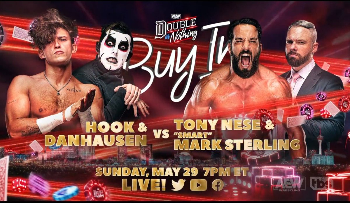 Hook & Danhausen vs. Nese & Sterling set for AEW Double or Nothing Buy-In - WON/F4W - WWE news, Pro Wrestling News, WWE Results, AEW News, AEW results