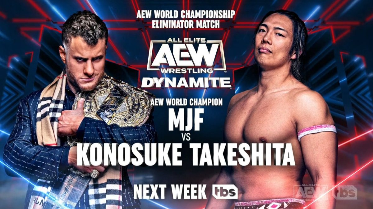 MJF vs. Takeshita announced for next week's AEW Dynamite
