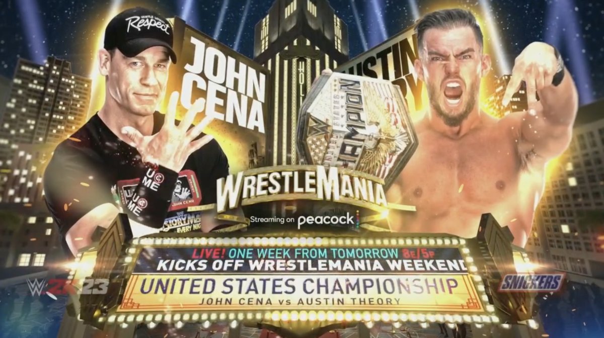John Cena vs. Austin Theory to open WWE WrestleMania 39 Saturday