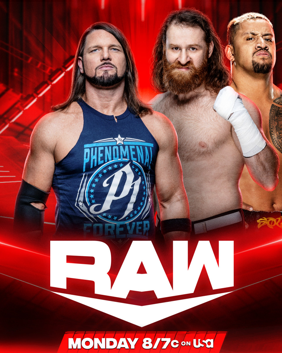Sami Zayn to face AJ Styles on WWE Raw