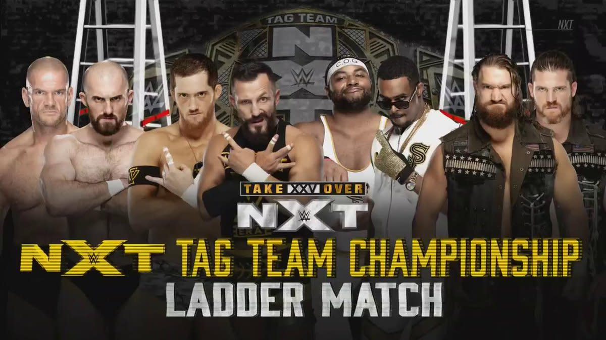 Image result for nxt tag team ladder match"