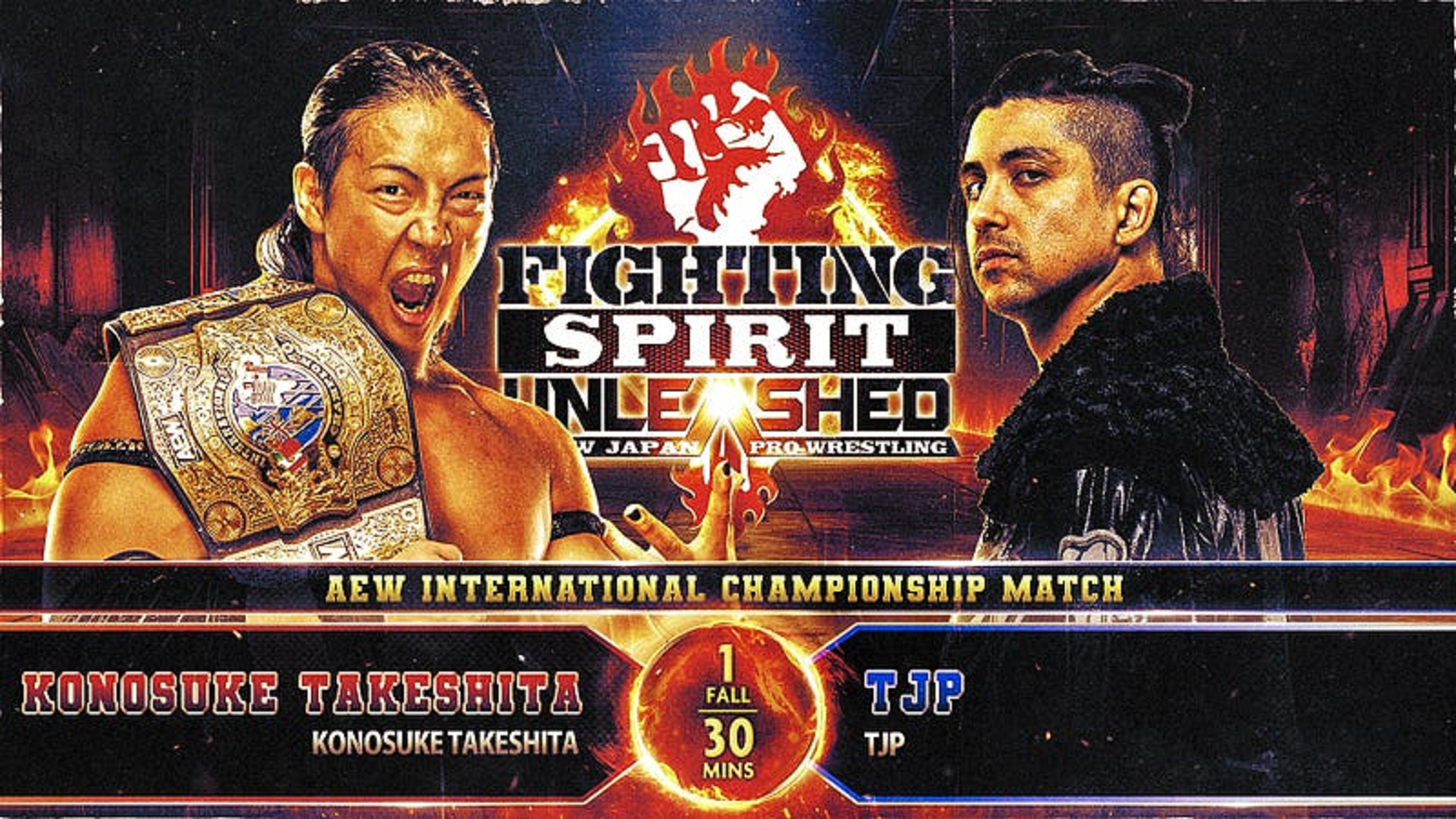 NJPW reveals Konosuke Takeshita's opponent, finalizes Fighting