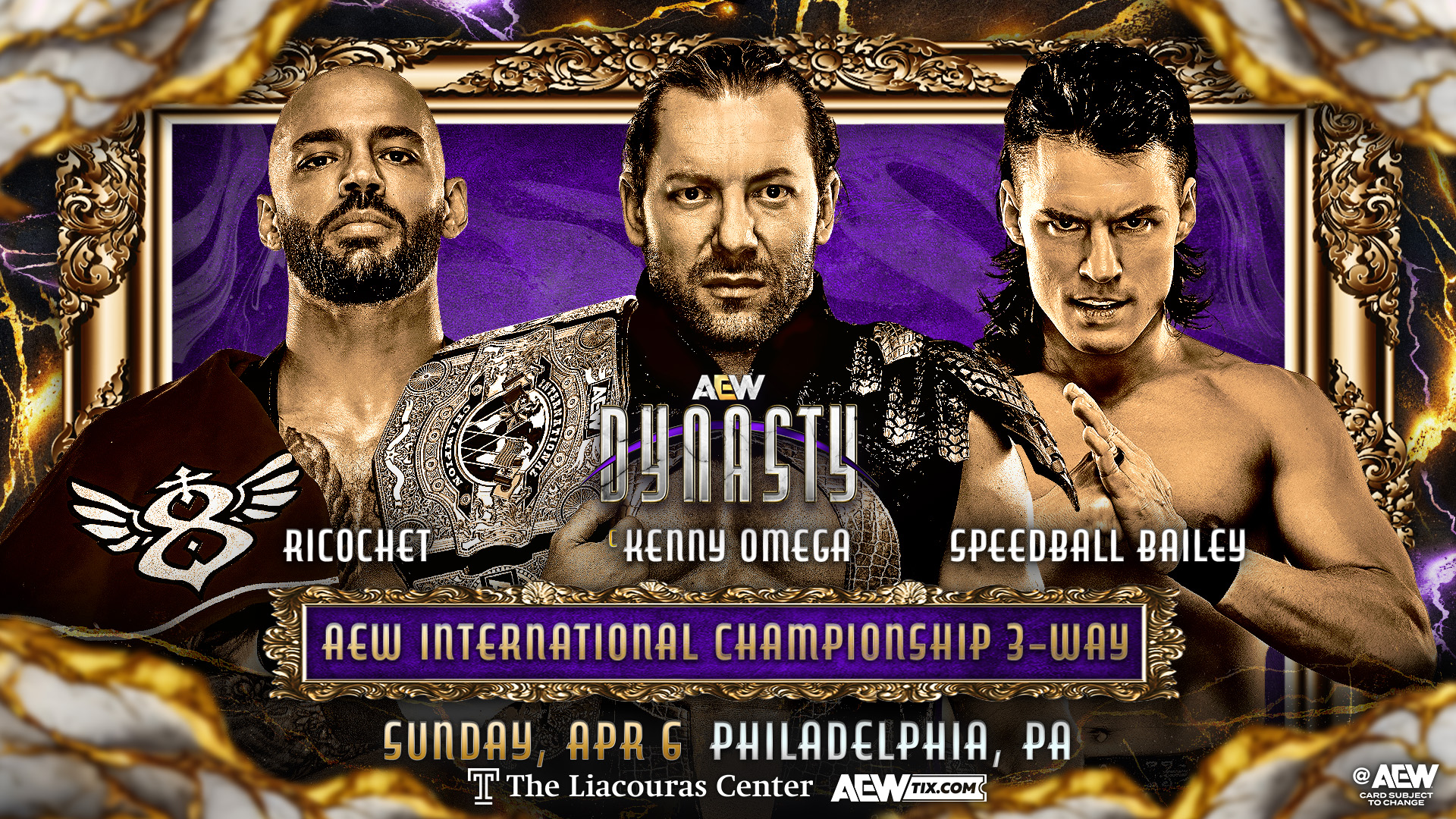 AEW Dynasty 2025 Tickets Kenny Omega Ricochet Mike Bailey