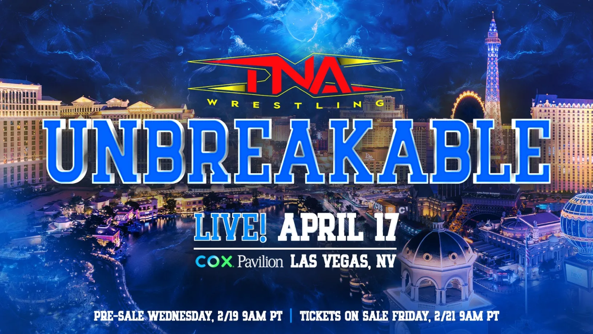 TNA Unbreakable 2025 Start Time Poster