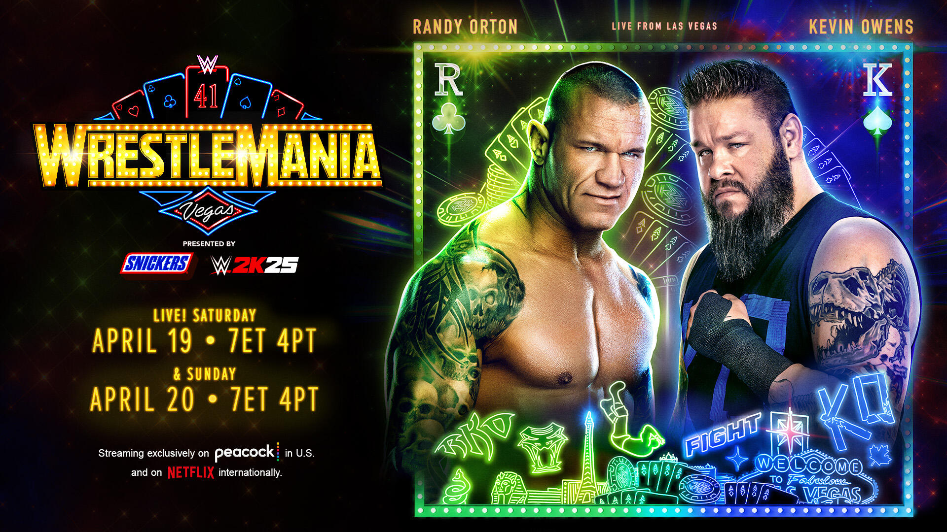 WWE WrestleMania 41 Saturday Tickets Randy Orton Kevin Owens