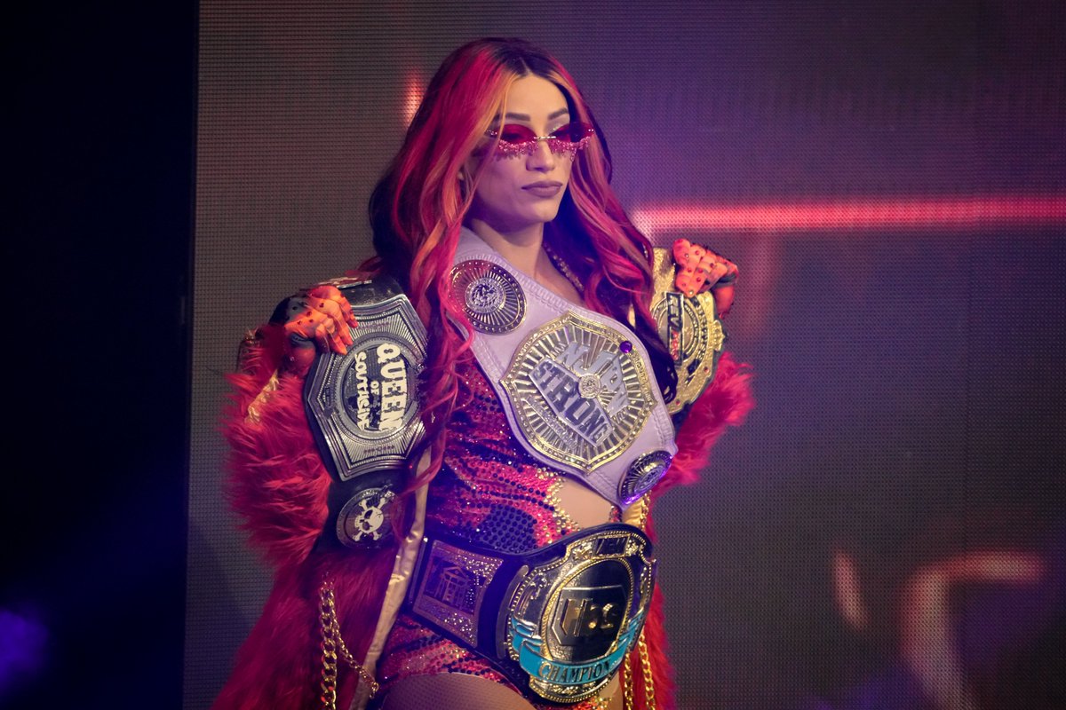 Mercedes Mone auctioning off ring-worn gear