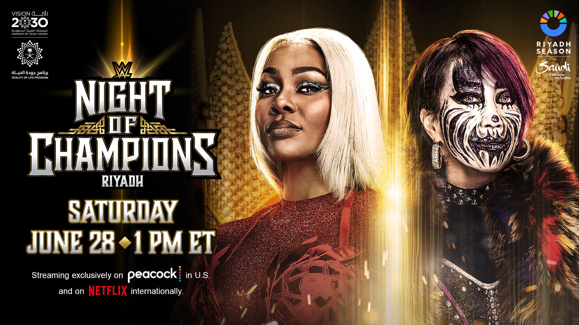 WWE Night of Champions 2025 Jade Cargill vs Asuka