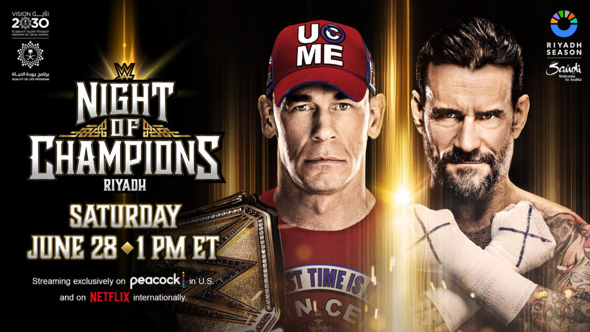 WWE Night of Champions 2025 John Cena vs CM Punk