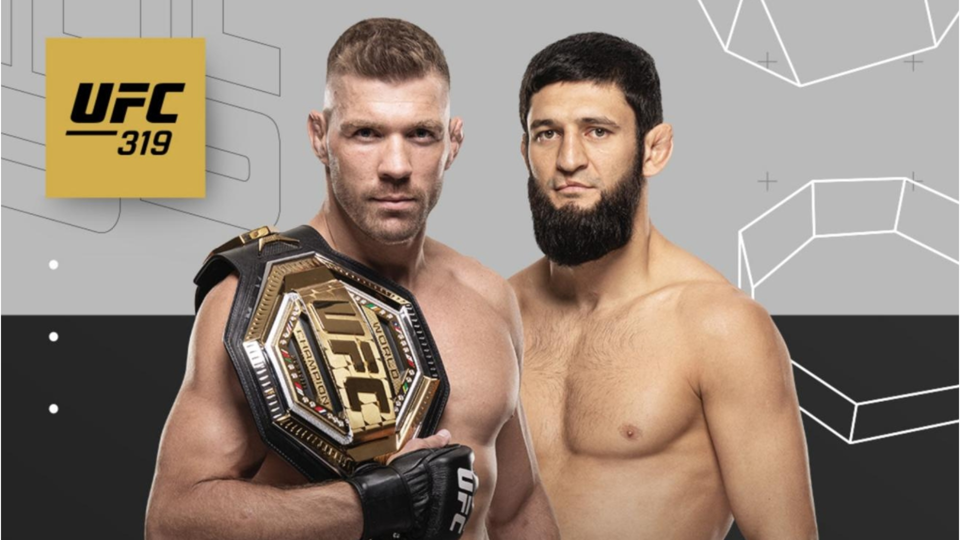UFC 319 DDP vs Chimaev Poster