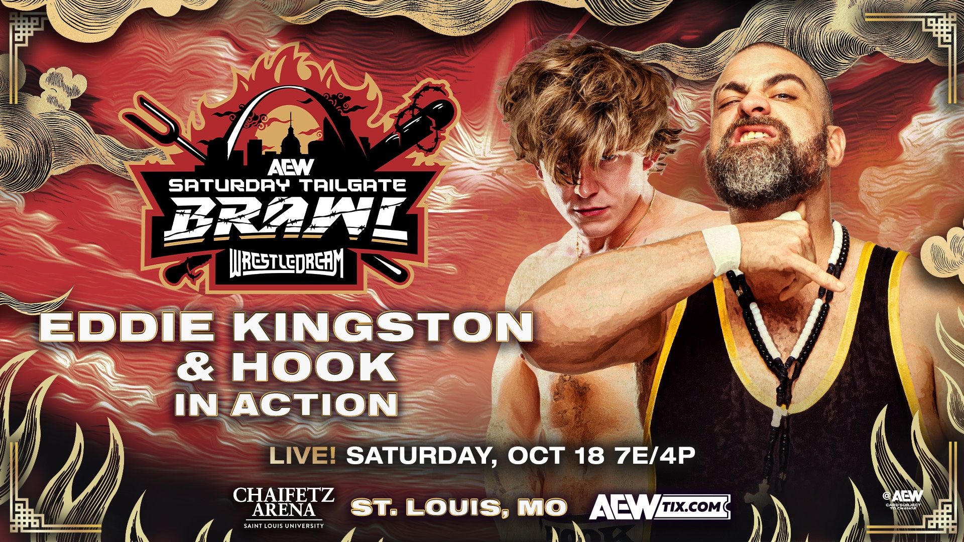 AEW WrestleDream 2025 Tailgate Brawl Hook Eddie Kingston
