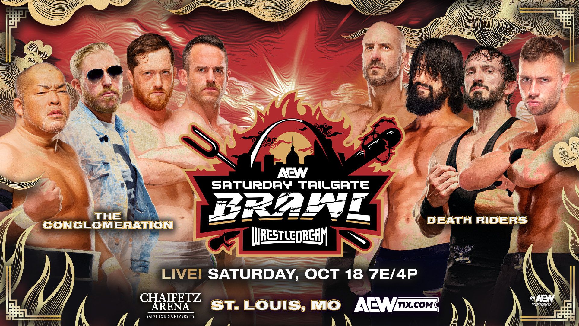 AEW WrestleDream 2025 The Conglomeration vs Death Riders