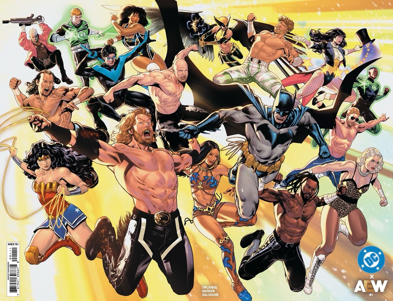 Looking at the first issue of the AEW/DC Comics crossover