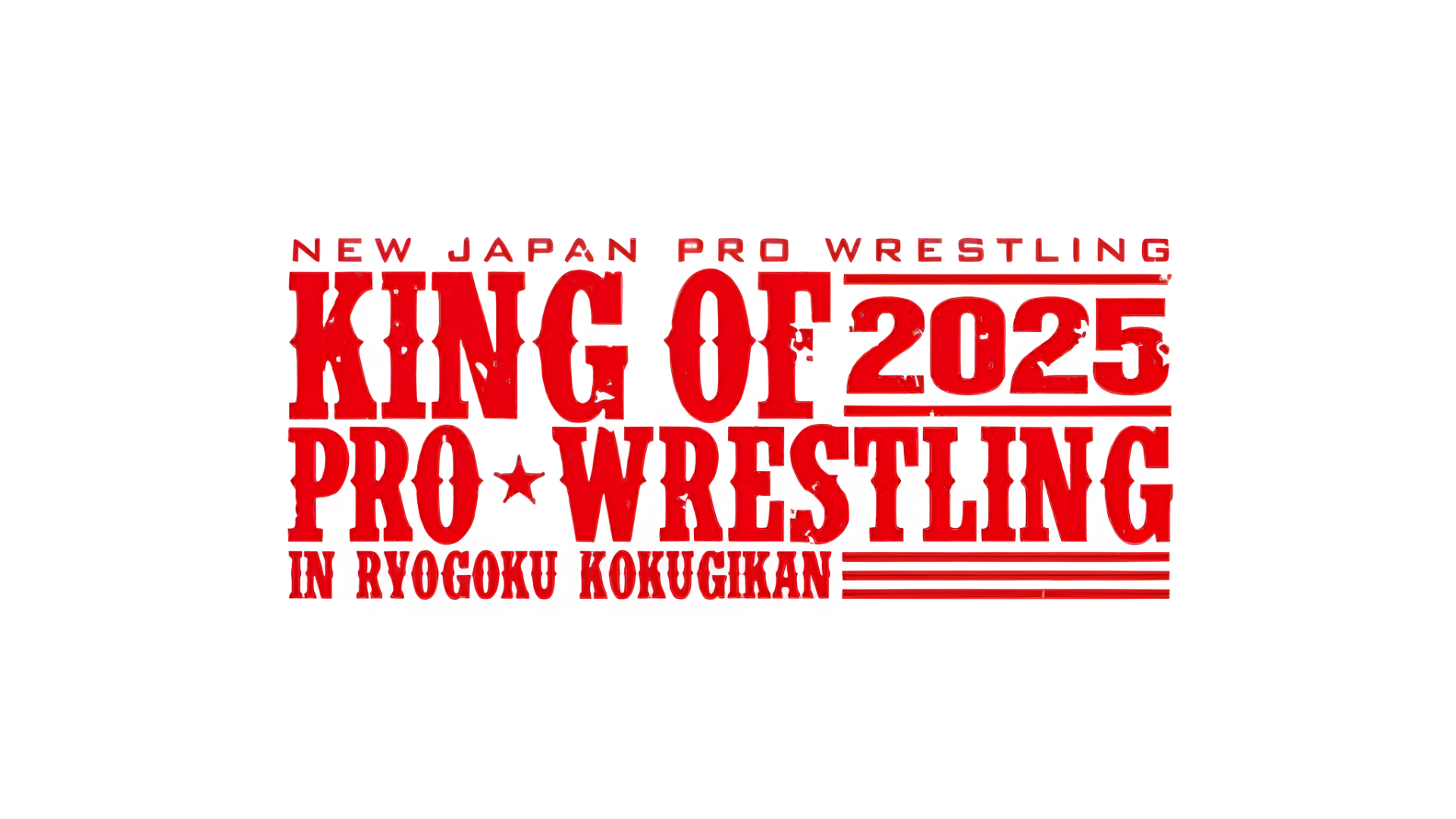 NJPW King of Pro Wrestling 2025 Logo