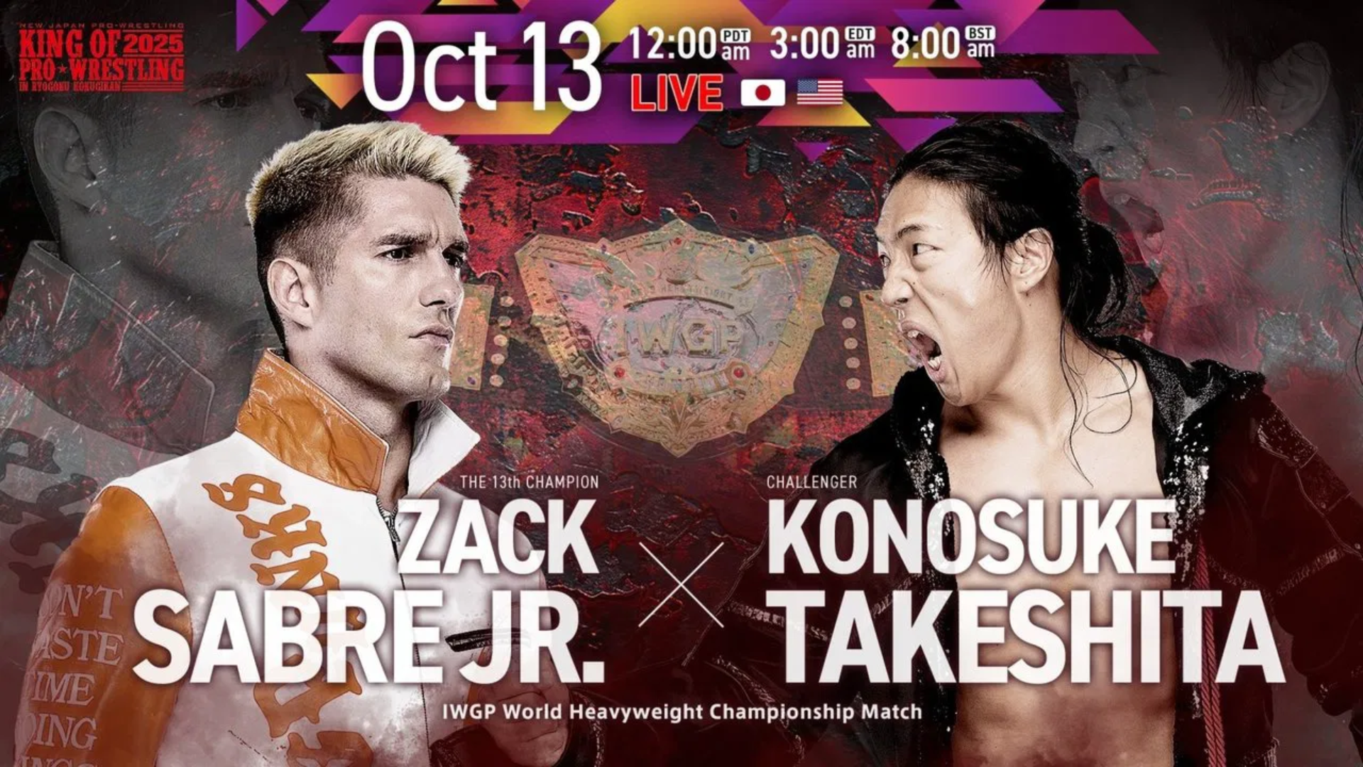 NJPW King of Pro Wrestling 2025 ZSJ vs Takeshita