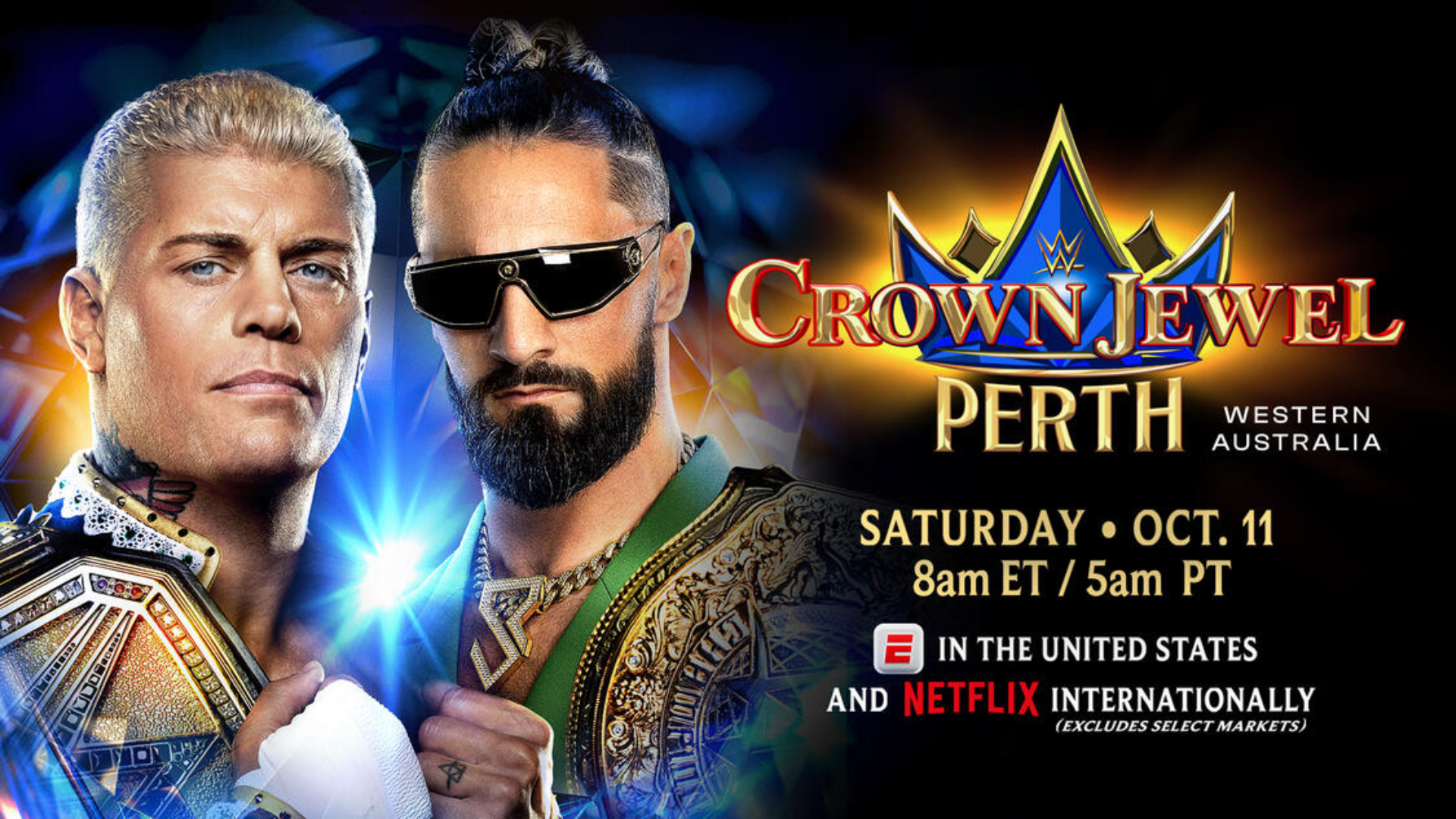 WWE Crown Jewel Cody Rhodes vs Seth Rollins
