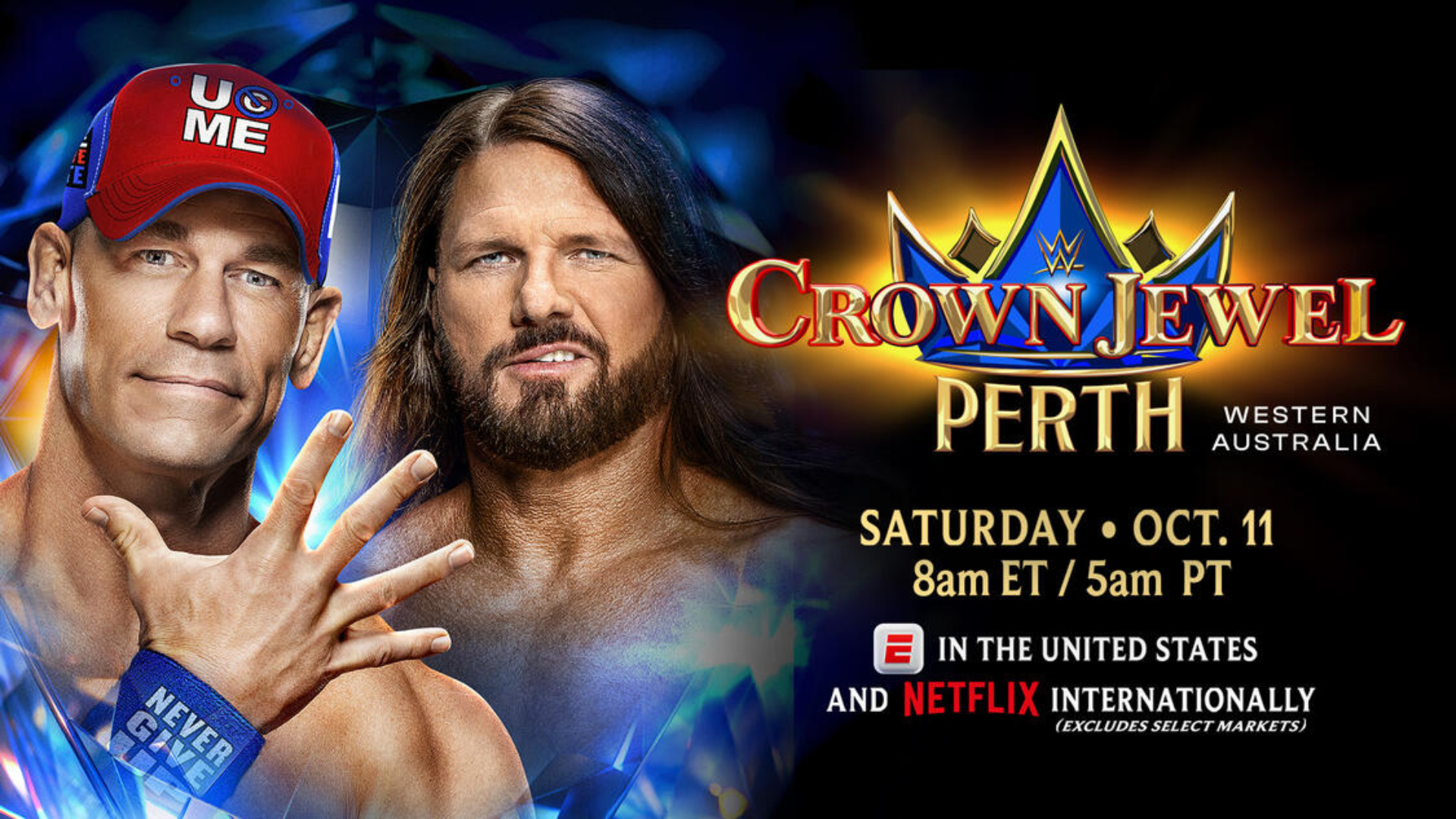 WWE Crown Jewel John Cena vs AJ Styles