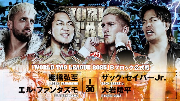 NJPW World Tag League 2025 night eight results, updated standings