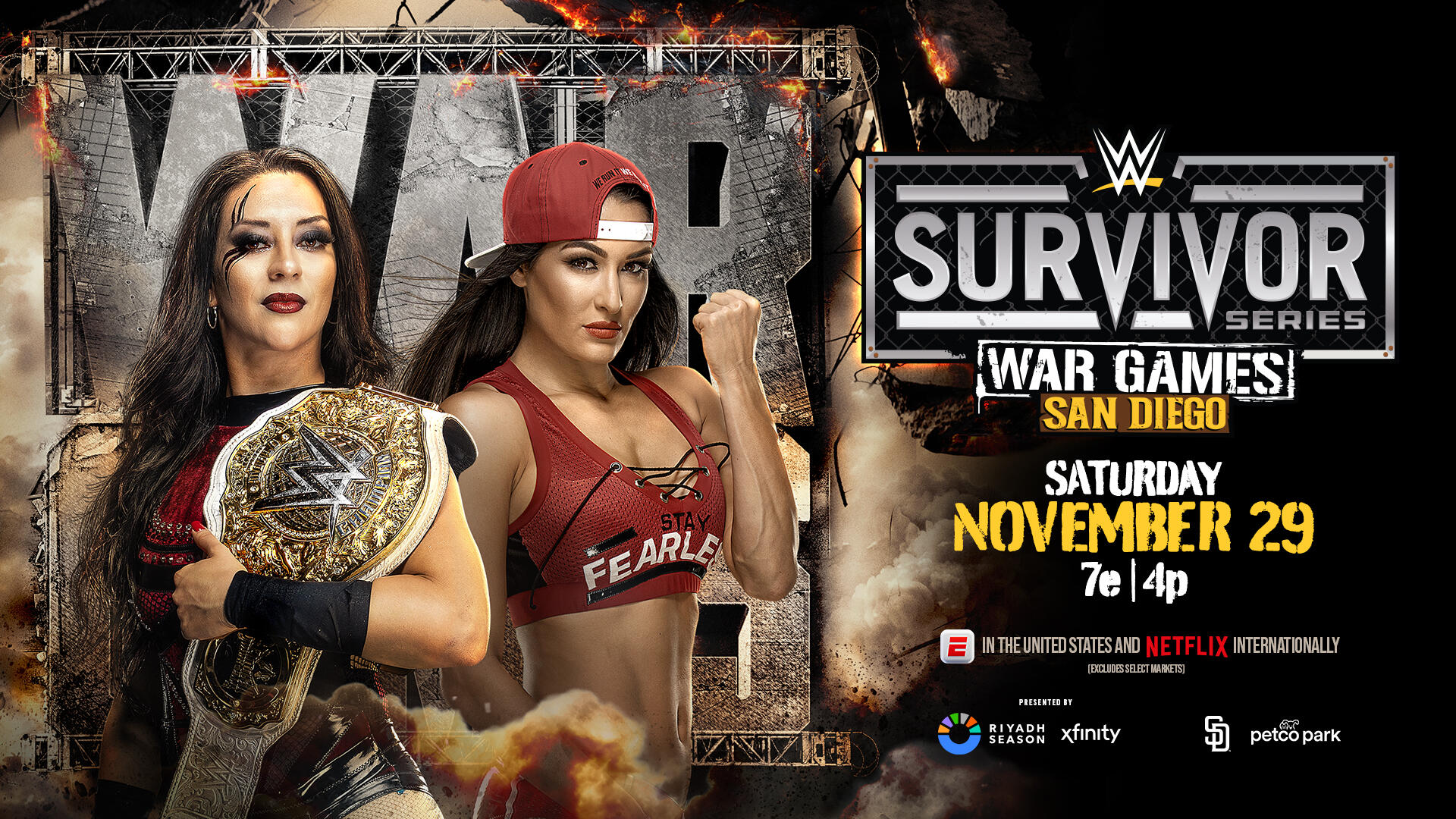 WWE Survivor Series 2025 Stephanie Vaquer vs Nikki Bella