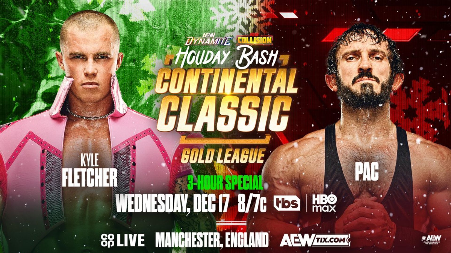 AEW Dynamite Holiday Bash 2025 Kyle Fletcher vs PAC