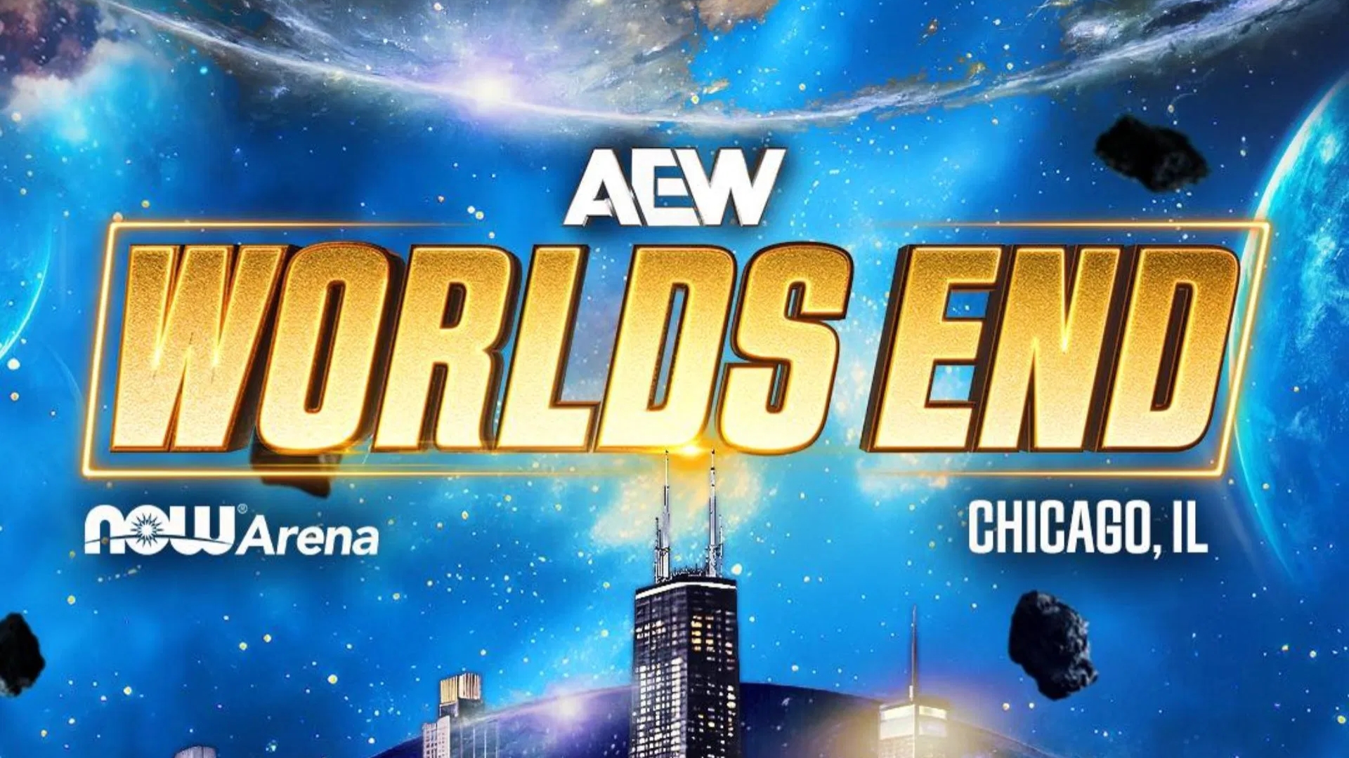 AEW Worlds End 2025 NOW Poster