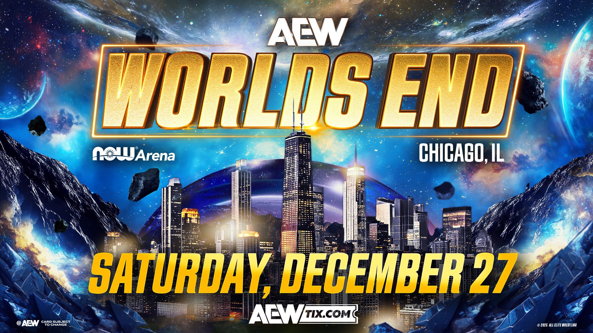 AEW Worlds End 2025 Poster