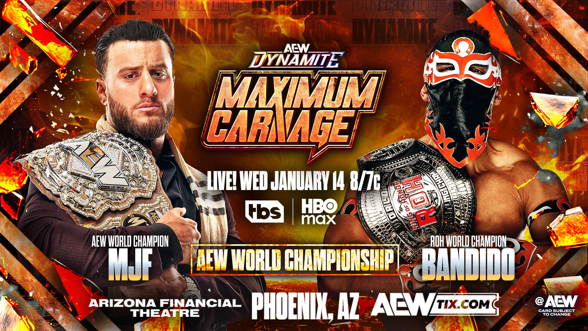 AEW Dynamite Maximum Carnage 2026 MJF vs Bandido