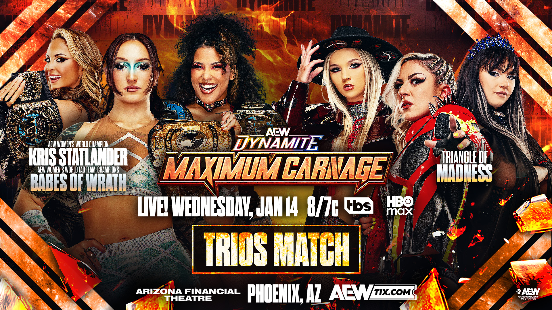 AEW Dynamite Maximum Carnage 2026 Six Woman Tag