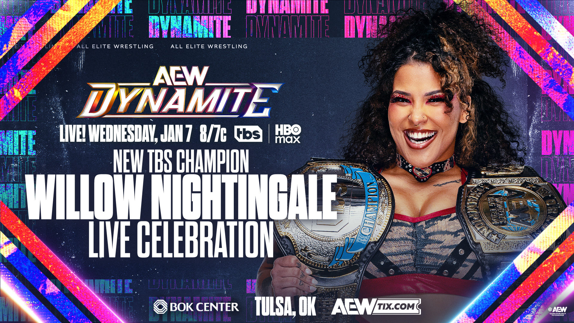 Willow Nightingale title celebration, trios match added to AEW Dynamite
