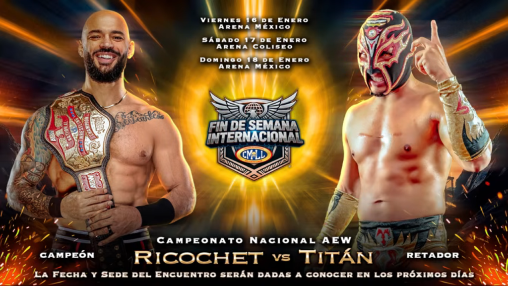 AEW & ROH title matches set for January CMLL event