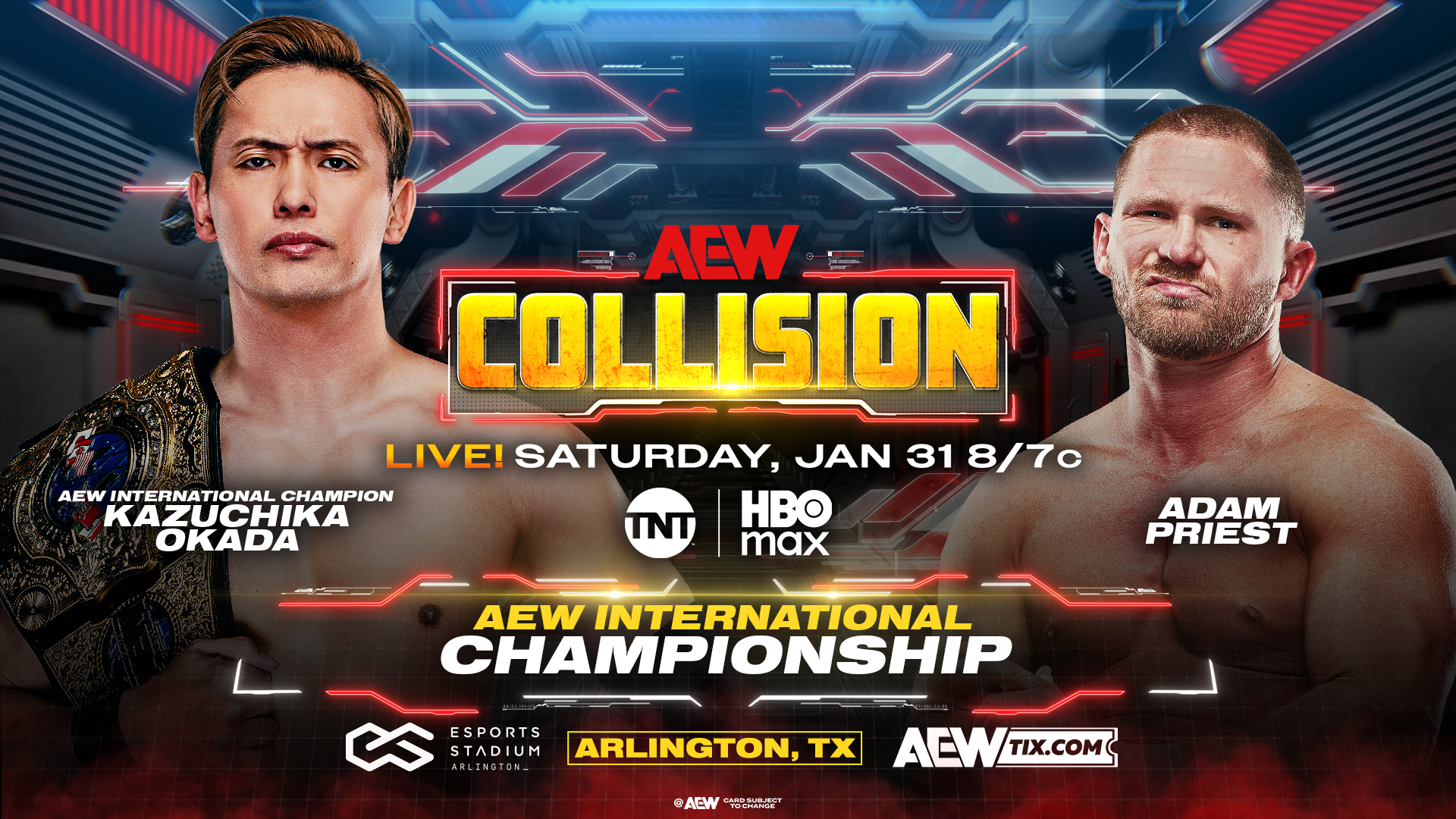International title match announced for AEW Collision