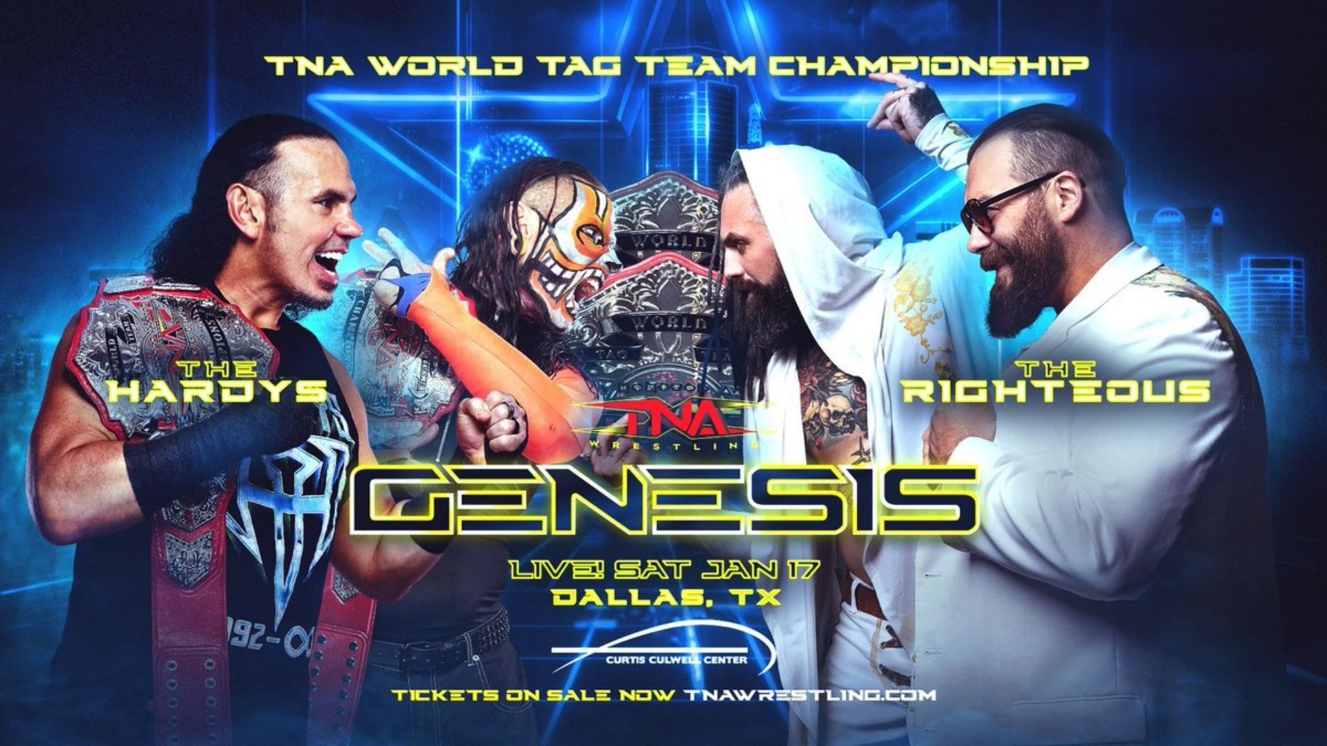 TNA Genesis 2026 The Hardys vs The Righteous