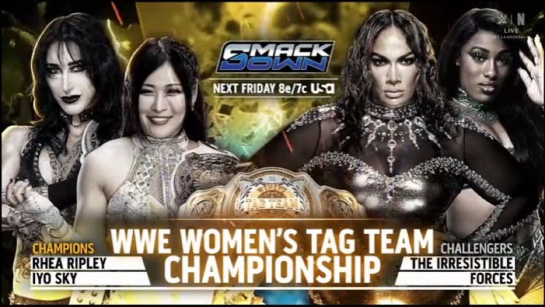 Women’s Tag Team title match part of next week’s WWE SmackDown lineup