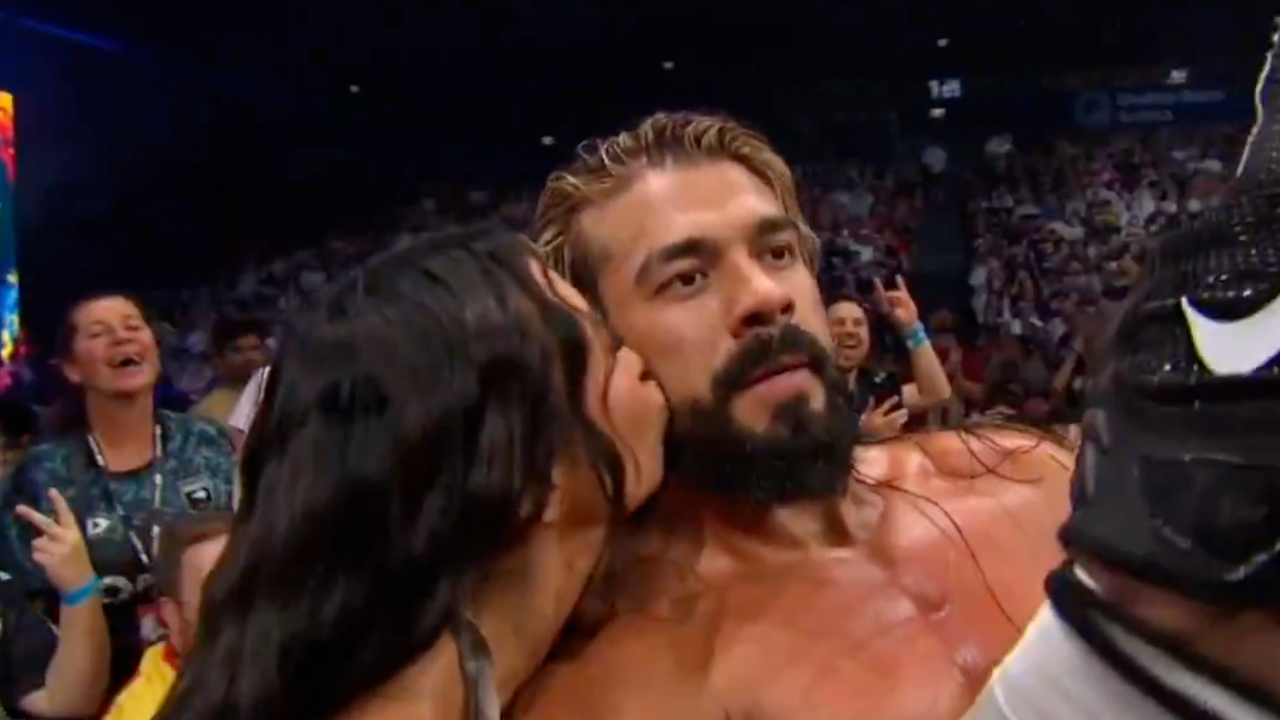 Identity of woman who kissed Andrade at AEW Grand Slam Australia