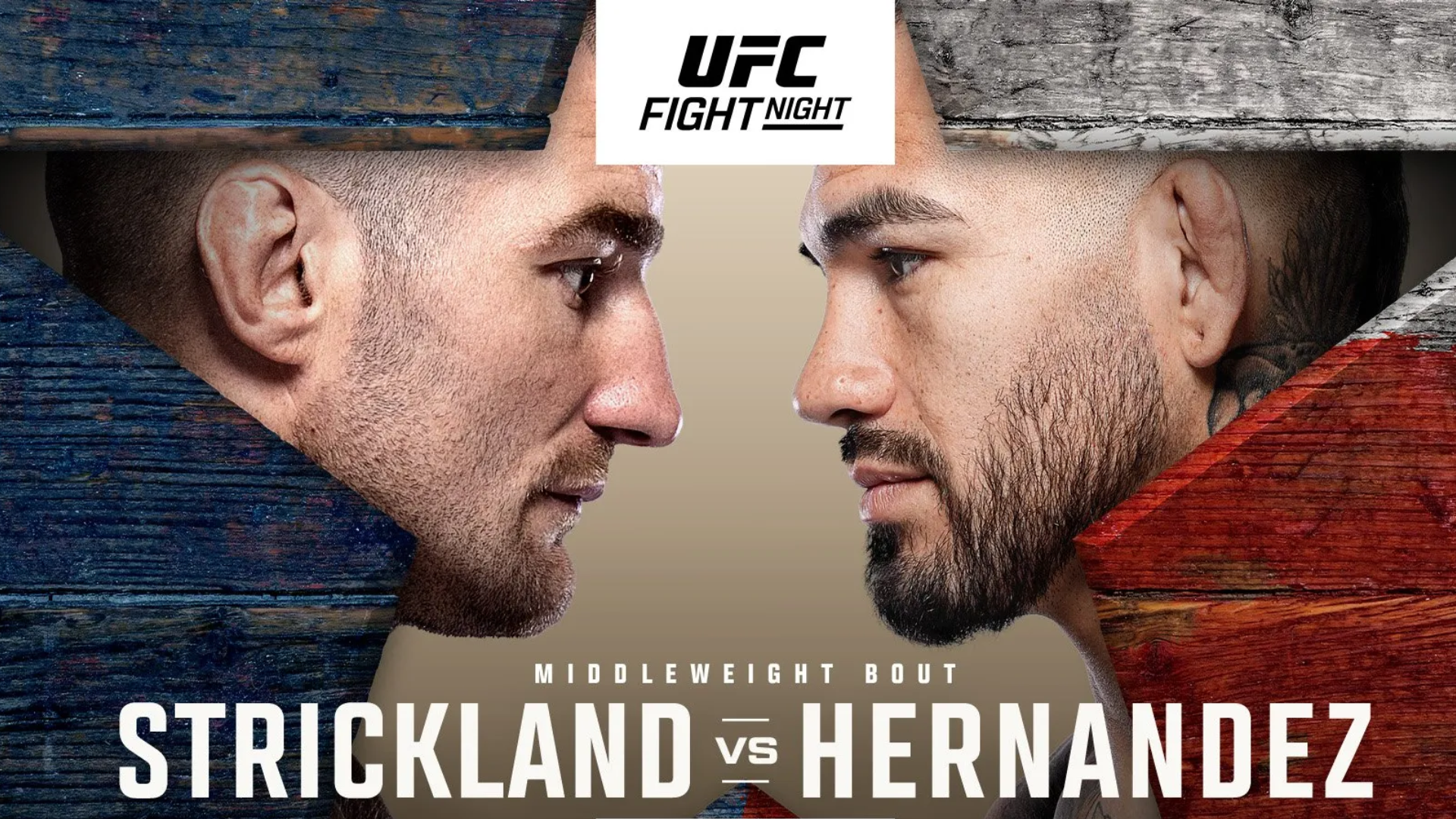 UFC Houston 2026 Strickland vs Hernandez Texas Poster
