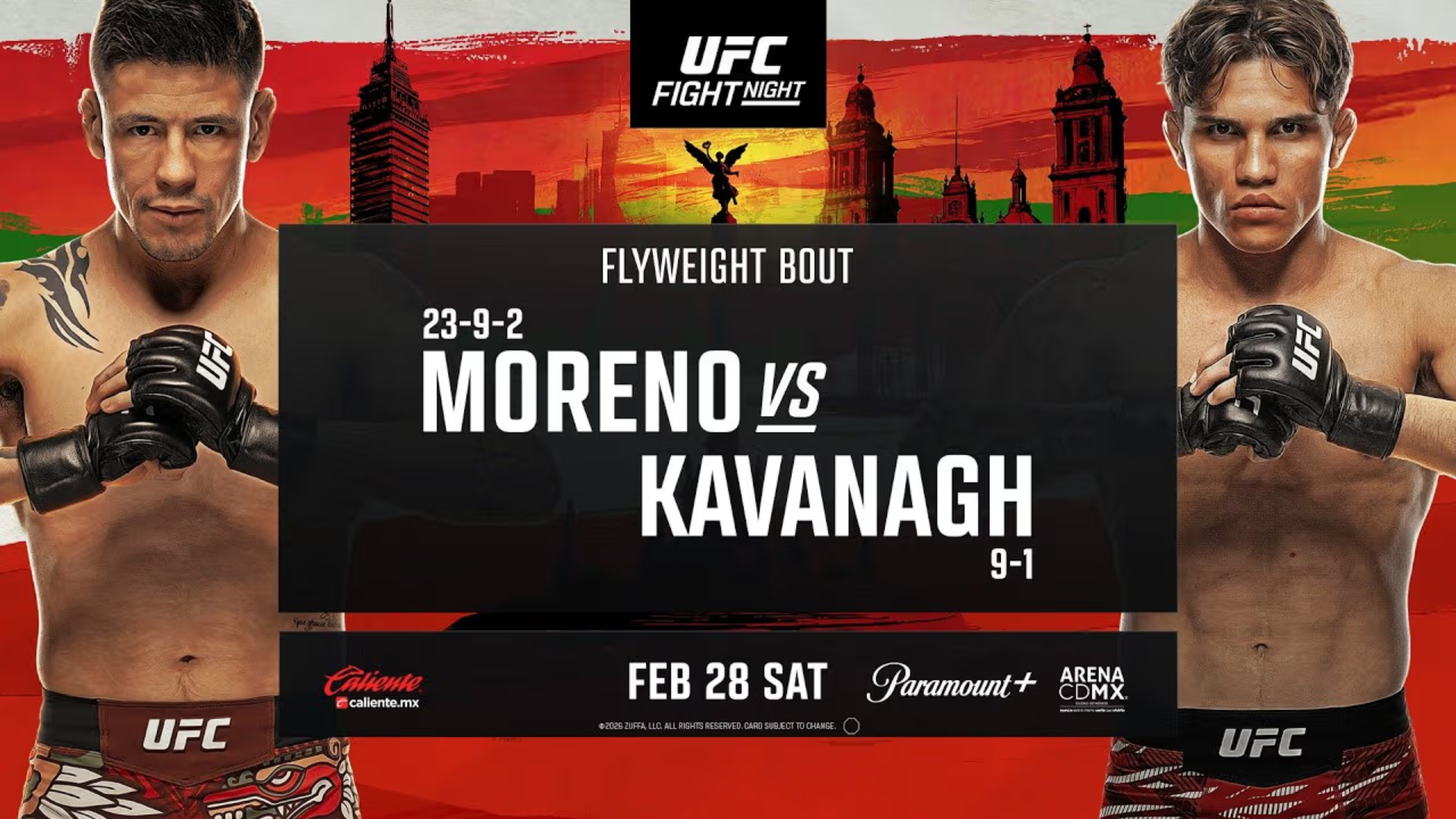 UFC Mexico 2026 Paramount Poster