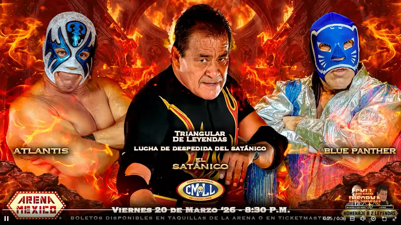 Atlantis vs. Satanico vs. Blue Panther