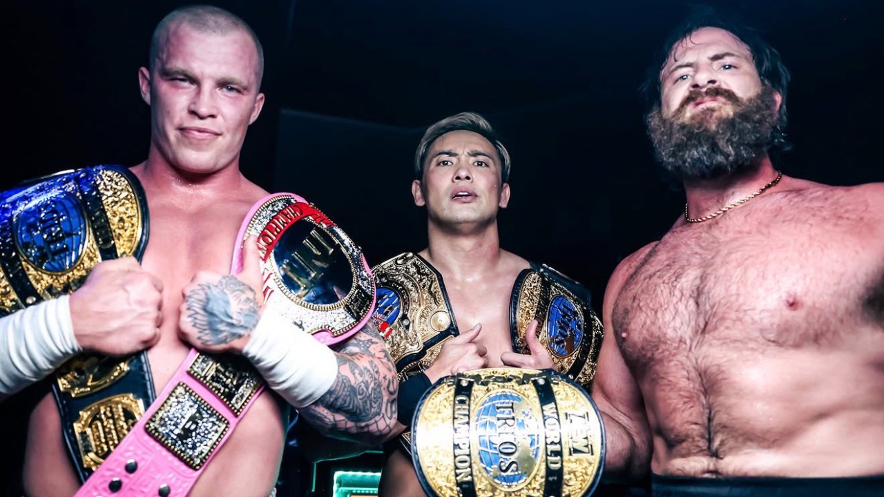 Kazuchika Okada, Kyle Fletcher & Mark Davis