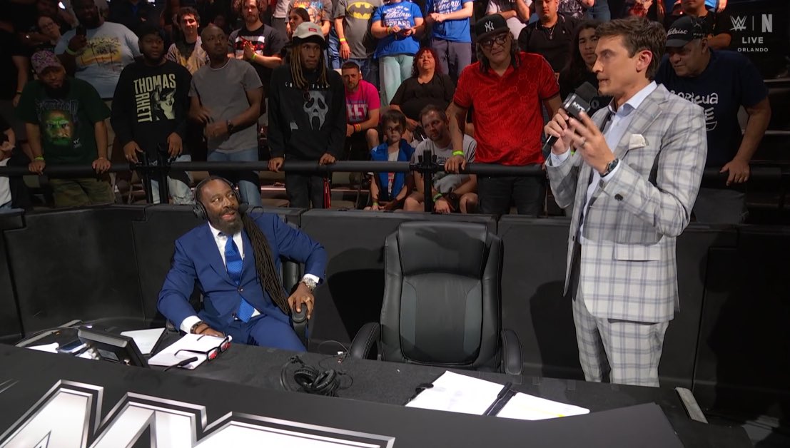 Vic Joseph surprises Booker T