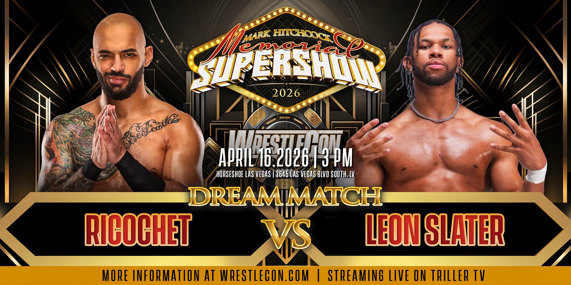 Ricochet vs. Leon Slater is set