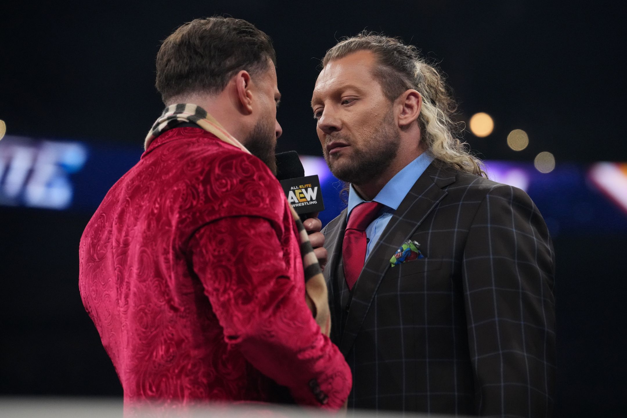 Kenny Omega and MJF stare each other down on AEW Dynamite. | AEW