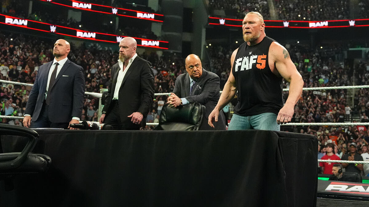 WWE Raw 4/6/26 Brock Lesnar Oba Femi segment