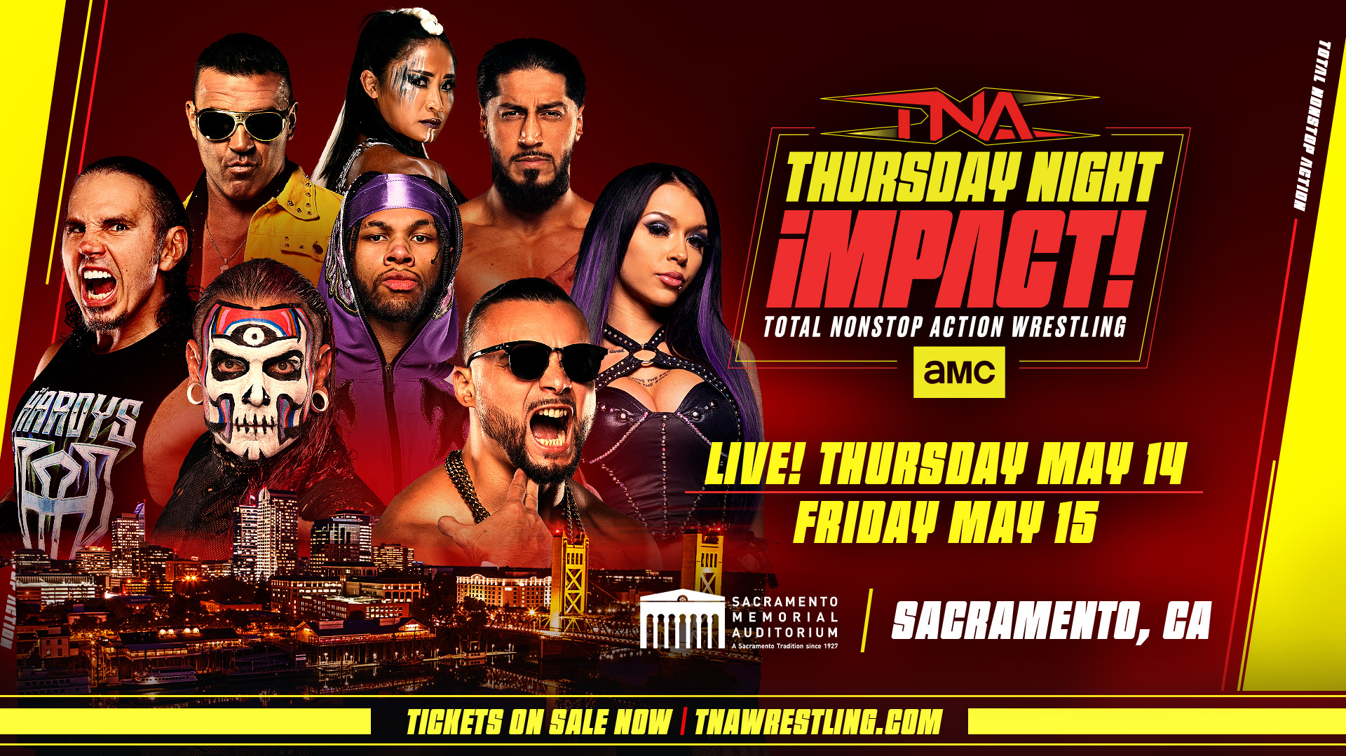 TNA Impact live in Sacramento 5/14/26