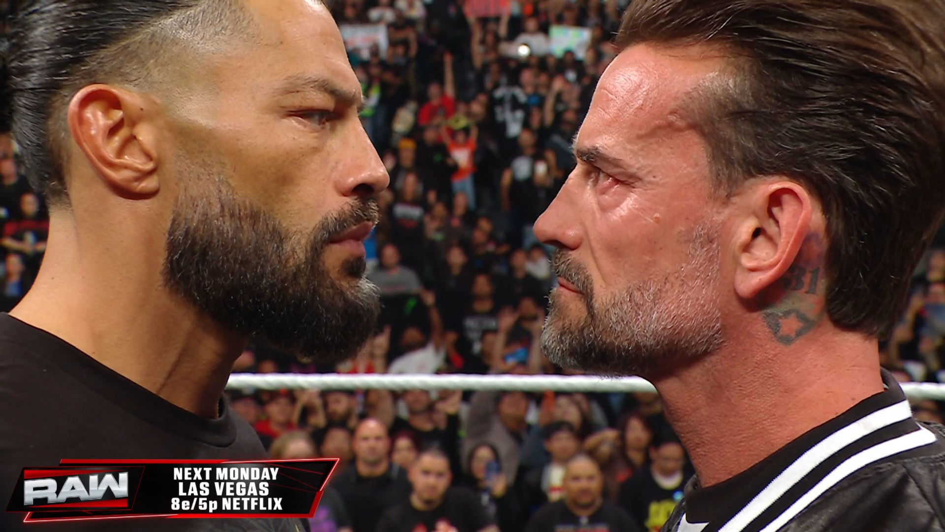 The final shot of the Raw before WrestleMania 42.