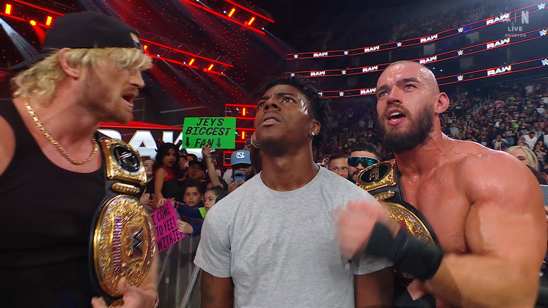 iShowSpeed, Logan Paul, and Austin Theory will team up at at WrestleMania