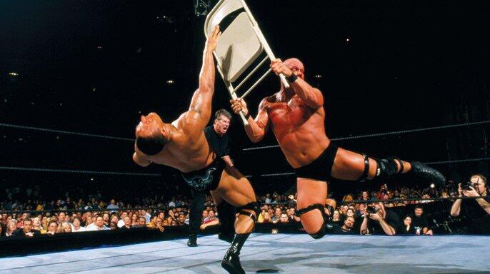 Steve Austin vs. The Rock | WWE